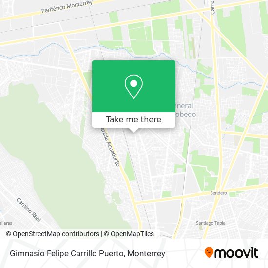 Mapa de Gimnasio Felipe Carrillo Puerto