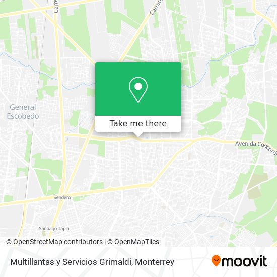 Multillantas y Servicios Grimaldi map