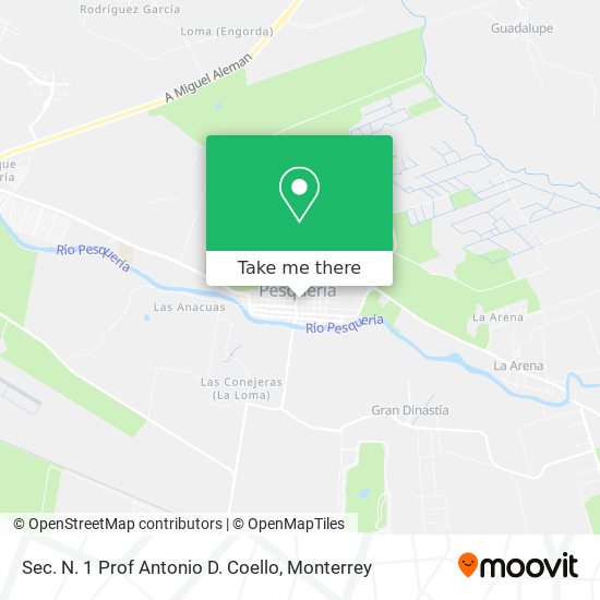 Mapa de Sec. N. 1 Prof Antonio D. Coello
