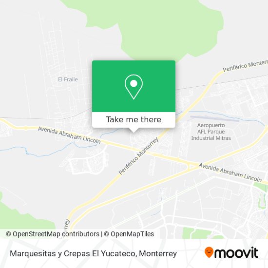 Mapa de Marquesitas y Crepas El Yucateco