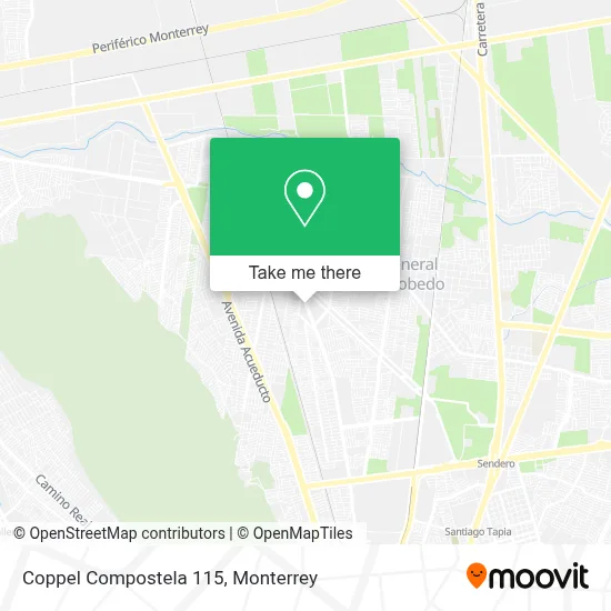 Coppel Compostela 115 map