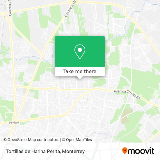 Mapa de Tortillas de Harina Perita