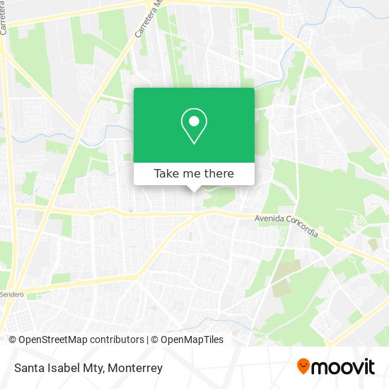 Mapa de Santa Isabel Mty