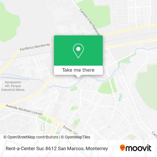 Mapa de Rent-a-Center Suc 8612 San Marcos