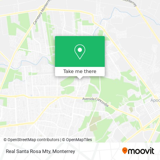 Real Santa Rosa Mty map