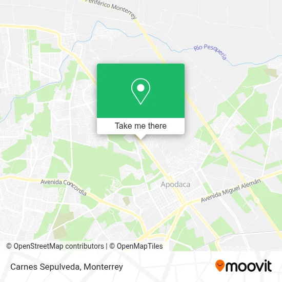 Carnes Sepulveda map