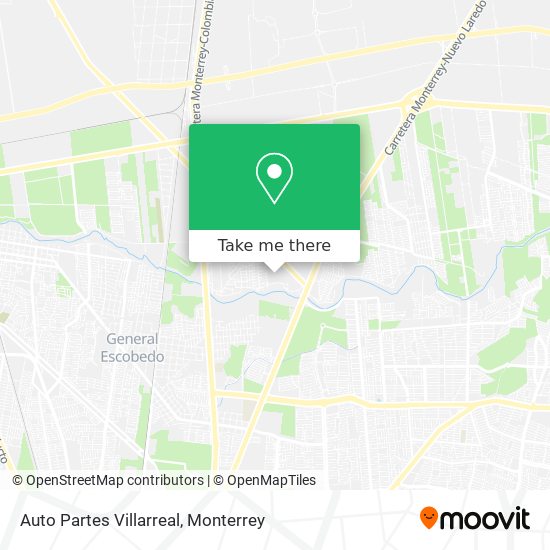 Mapa de Auto Partes Villarreal