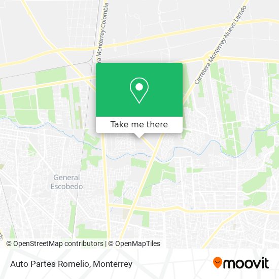 Mapa de Auto Partes Romelio