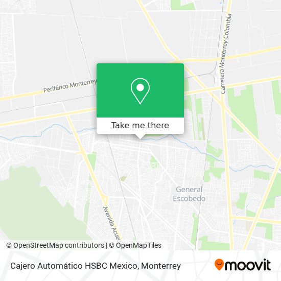 Cajero Automático HSBC Mexico map