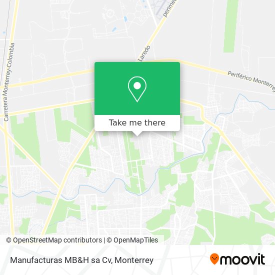 Manufacturas MB&H sa Cv map
