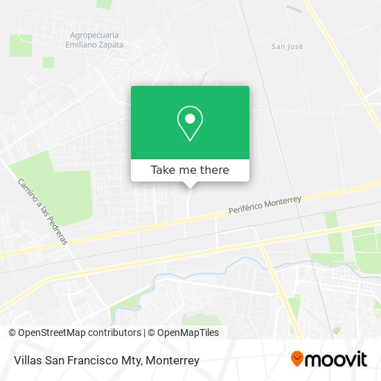 Villas San Francisco Mty map