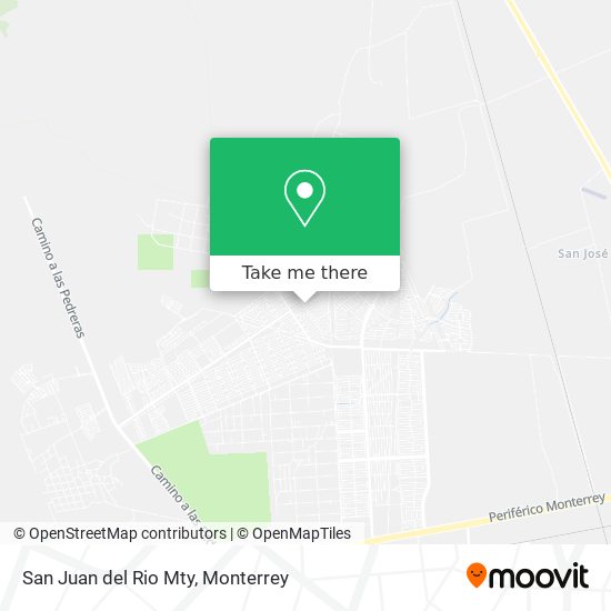 San Juan del Rio Mty map