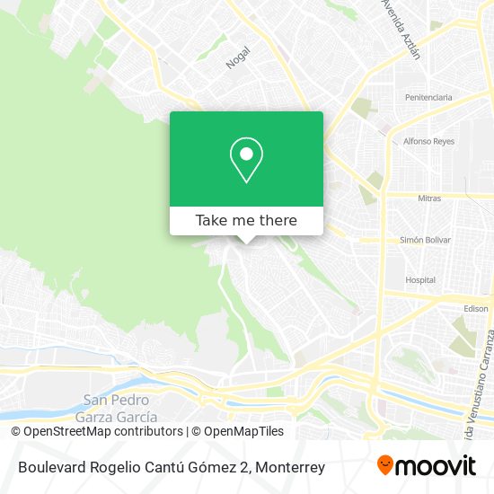 Mapa de Boulevard Rogelio Cantú Gómez 2