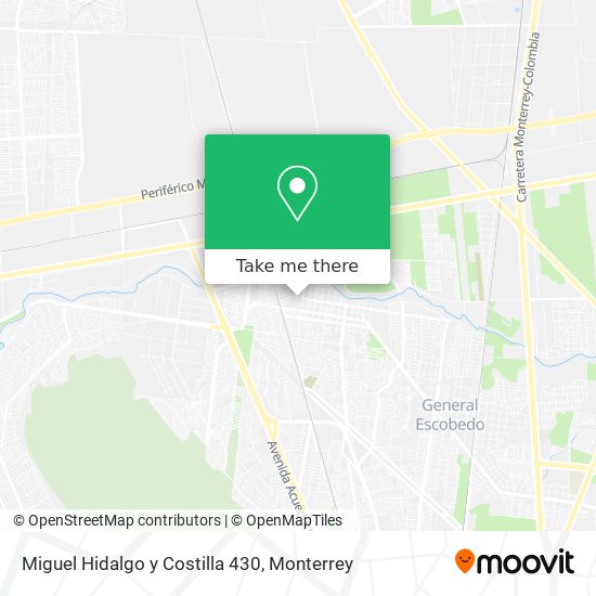 Miguel Hidalgo y Costilla 430 map