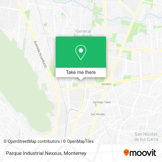 Mapa de Parque Industrial Nexxus