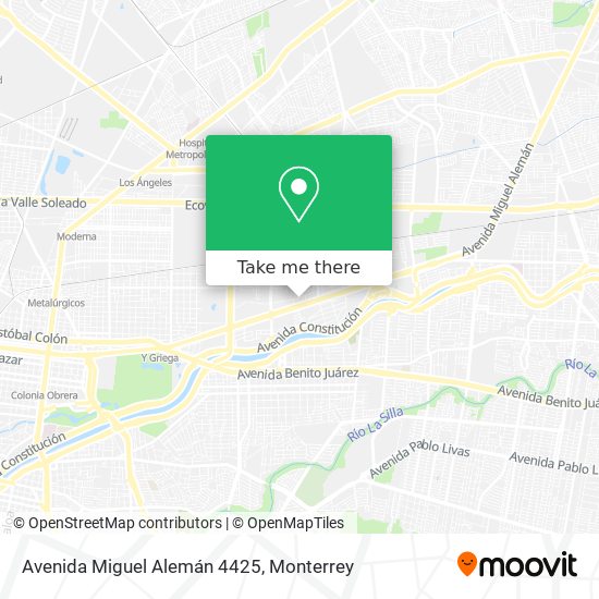 Avenida Miguel Alemán 4425 map