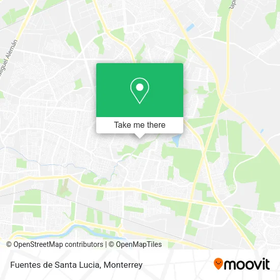 Fuentes de Santa Lucia map