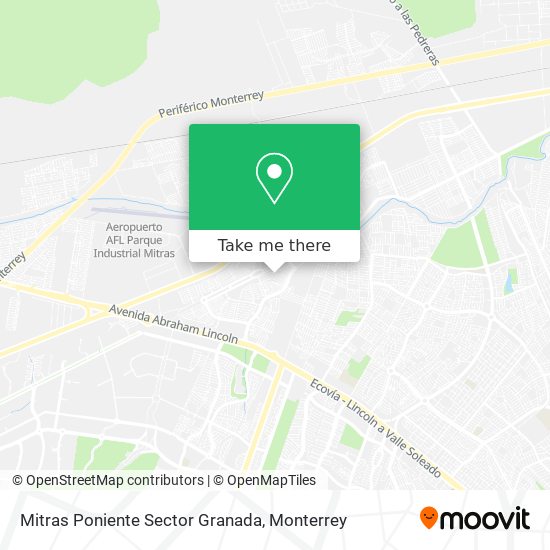 Mapa de Mitras Poniente Sector Granada