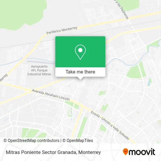 Mitras Poniente Sector Granada map