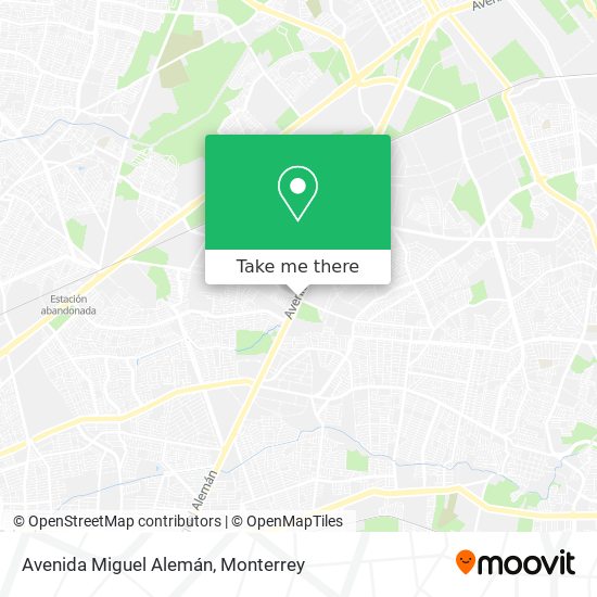 Avenida Miguel Alemán map