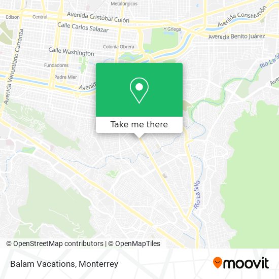 Balam Vacations map