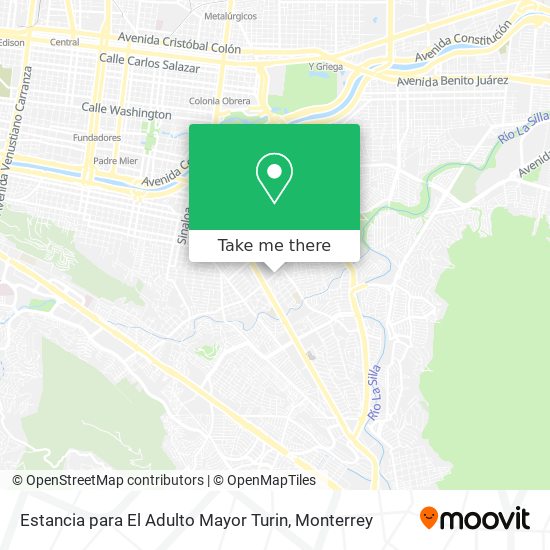 Estancia para El Adulto Mayor Turin map