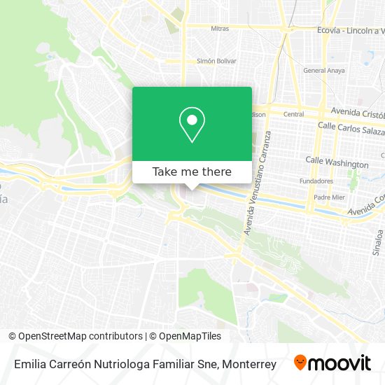 Emilia Carreón Nutriologa Familiar Sne map