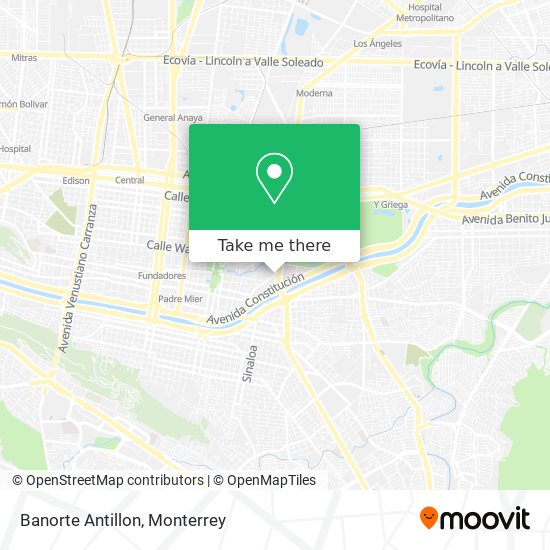 Mapa de Banorte Antillon