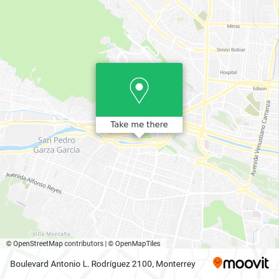 Mapa de Boulevard Antonio L. Rodríguez 2100