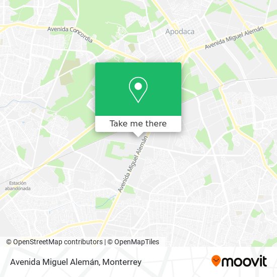 Mapa de Avenida Miguel Alemán