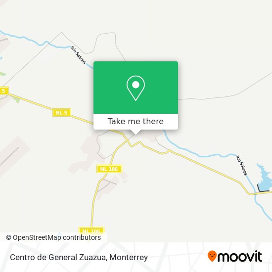 Centro de General Zuazua map