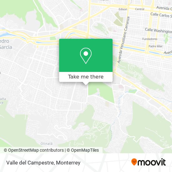Mapa de Valle del Campestre