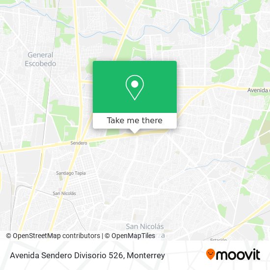 Avenida Sendero Divisorio 526 map