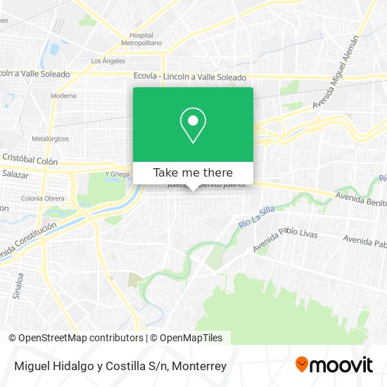 Mapa de Miguel Hidalgo y Costilla S/n