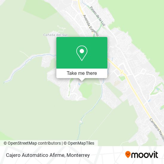 Cajero Automático Afirme map