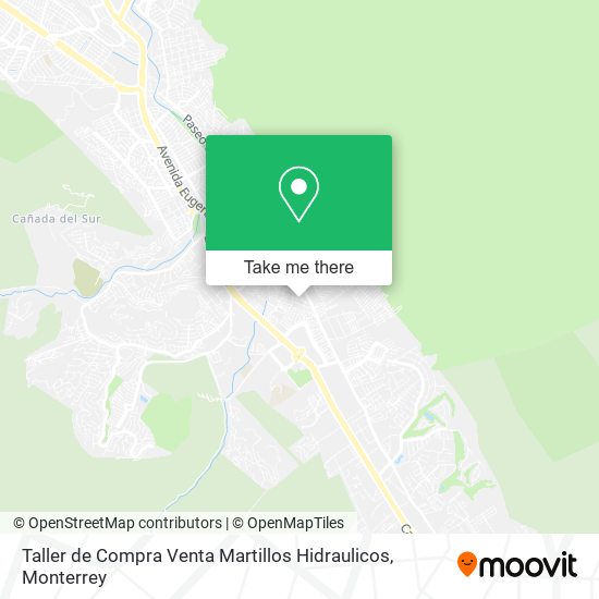 Mapa de Taller de Compra Venta Martillos Hidraulicos