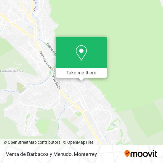 Mapa de Venta de Barbacoa y Menudo