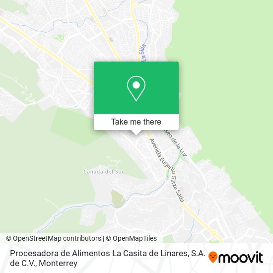 Procesadora de Alimentos La Casita de Linares, S.A. de C.V. map