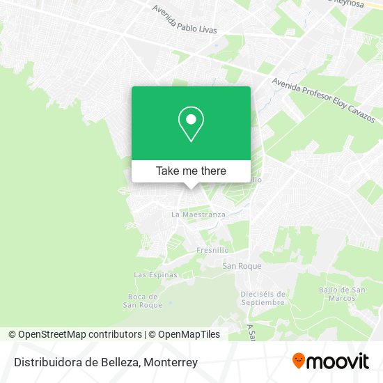Distribuidora de Belleza map