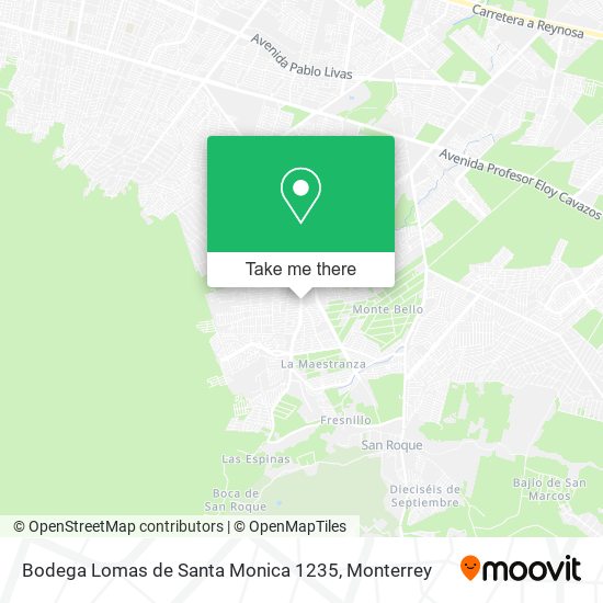 Bodega Lomas de Santa Monica 1235 map