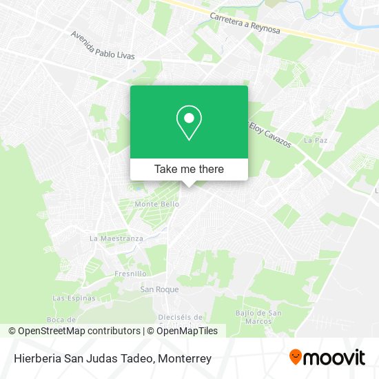 Hierberia San Judas Tadeo map