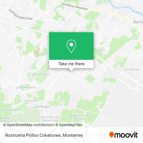Rosticeria Pollos Coketones map