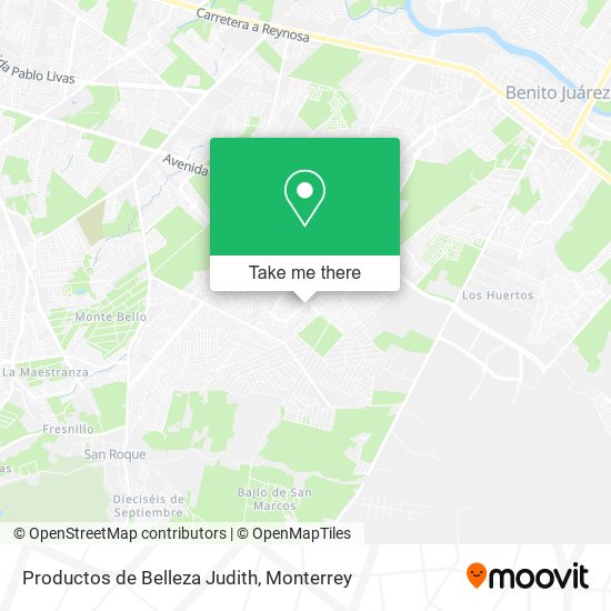 Productos de Belleza Judith map