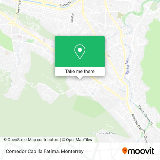 Mapa de Comedor Capilla Fatima