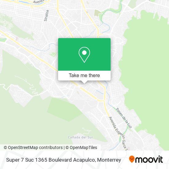 Super 7 Suc 1365 Boulevard Acapulco map