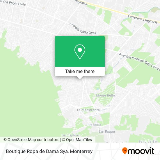 Mapa de Boutique Ropa de Dama Sya