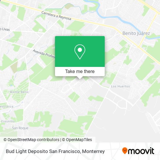 Bud Light Deposito San Francisco map