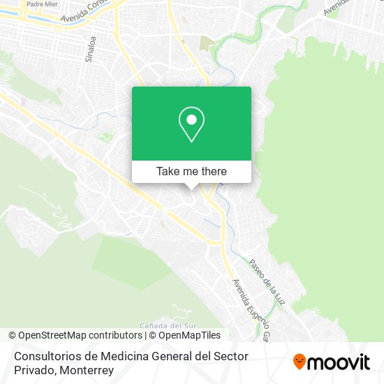 Consultorios de Medicina General del Sector Privado map