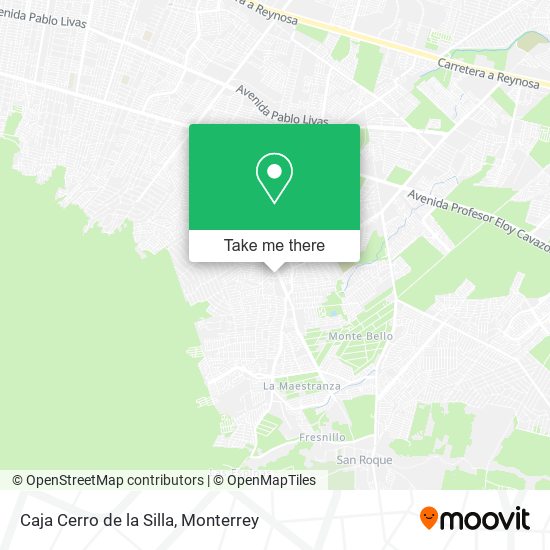 Caja Cerro de la Silla map