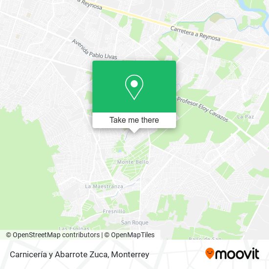 Mapa de Carnicería y Abarrote Zuca